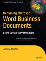 Beginning Microsoft Word Business Documents 1590597281 Book Cover