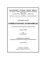 Commentationes astronomicae ad theoriam perturbationum pertinentes. 1st Part 3764314559 Book Cover