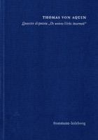 Quaestio Disputata de Unione Verbi Incarnati (Uber Die Union Des Fleischgewordenen Wortes) 377282563X Book Cover