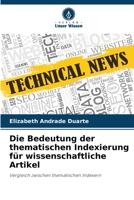 Die Bedeutung der thematischen Indexierung für wissenschaftliche Artikel 6209120423 Book Cover