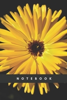 Notebook: Lined Notebook Journal - Yellow Flower On Bloom - 120 Pages - (6 x 9 inches) 1670522601 Book Cover