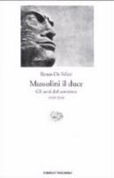Mussolini il duce. Gli anni del consenso 8806139967 Book Cover