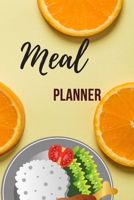 Meal Planner: Meal Planner notebook for family, kids, nutrition, health monitoring, blank form journal for write your favorite food in each day, manu, 100 pages, size 6X9 inches in orange theme 171022388X Book Cover