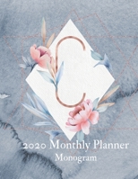 2020 Monthly Planner Monogram: Initial Letter "C" Calendar and To Do List Tracker 8.5 x 11 90 pages 1691310220 Book Cover