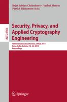 Security, Privacy, and Applied Cryptography Engineering: 4th International Conference, SPACE 2014, Pune, India, October 18-22, 2014. Proceedings 331912059X Book Cover