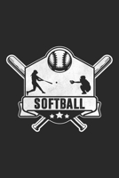 Softball: Softball Notebook Blank Line Sports Journal Lined with Lines 6x9 120 Pages Checklist Record Book Softball Lovers Take Notes Gift for ... Men Women Kids Christmas Gift for Softballer 1699140537 Book Cover