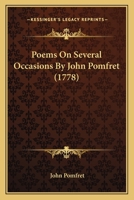 Poems On Several Occasions By John Pomfret 1437060064 Book Cover