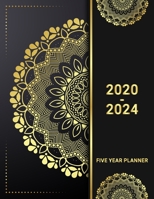 5 Year Planner 2020 - 2024: Gold Garden 5 Year Planner Calendar Book 2020-2024 Size 8.5 x 11 Inch, 60 Months Calendar, 5 Year Appointment Calendar, Business Planners, Agenda Schedule Organizer Logbook 1702166759 Book Cover