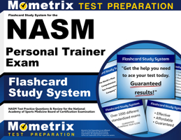 Flashcard Study System for the NASM Personal Trainer Exam: NASM Test Practice Questions & Review for the National Academy of Sports Medicine Board of Certification Examination 1610721918 Book Cover