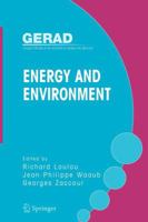 Energy and Environment (Gerad 25th Anniversary) 0387253513 Book Cover