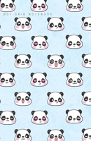 Dot Grid Notebook: Kawaii Panda Bear Faces Dotted Journal and Planner, Cute Dot Notebook and Organizer for Unique and Creative Calendars, To-Do Lists, Drawings, Habit, Tasks or Expenses Tracking 1702459195 Book Cover