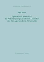 Epistemische Modalit?t - die ?u?erungsm?glichkeiten Im Deutschen und Ihre ?quivalente Im Albanischen 3447113359 Book Cover