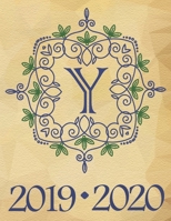 Weekly Planner Initial Letter "Y" Monogram September 2019 - December 2020: 15 Month Large Print Schedule Organizer by Week for Teachers and Students Printed in USA 1691041351 Book Cover