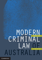 Modern Criminal Law of Australia 0521737478 Book Cover