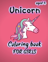unicorn coloring book for girls aged 4: Funny Coloring BOOK for girls with Beautiful Coloring Pages B08P6JCX86 Book Cover