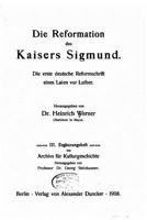 Die Reformation Des Kaisers Sigmund 1145068863 Book Cover