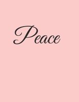 Peace: A Weekly 2020 Planner From Jan 1-Dec 31st One Page Per Week- To Do List ,Gratitude Area To Write In And Stay Organized! Makes A Perfect Gift- 8.5x11 Inches 1693677350 Book Cover
