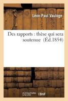 Des Rapports 2011944643 Book Cover