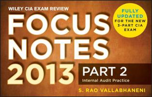 Wiley CIA Exam Review Focus Notes, Internal Audit Practice 1118120566 Book Cover