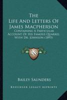 The Life and Letters of James Macpherson B0BN93253Q Book Cover