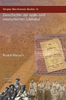 Geschichte Der Spat- Und Neusyrischen Literatur 159333219X Book Cover