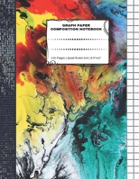Graph Paper Composition Notebook: 110 Pages - Quad Ruled 4x4 - 8.5" x 11" Marble Large Notebook with Grid Paper - Math Notebook For Students 1694705471 Book Cover