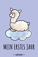 Mein erstes Jahr Babyalbum: Alpaka / Lama Kawaii Babybuch zum Eintragen für Jungen. Babytagebuch mit Erinnerungen zum Ausfüllen fürs erste gemeinsame ... Babyshower / Geburt / Taufe (German Edition) 1671474813 Book Cover