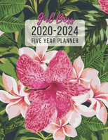 Girl Boss 2020-2024 Planner: 5 Year Monthly Schedule Organizer with Goal Setting & Federal Holidays -  60 Months Calendar | Gift for Women Entrepreneurs (Pink Flower) 1677567260 Book Cover