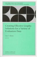 Creating Effective Graphs: Solutions for a Variety of Evaluation Data 0787998214 Book Cover