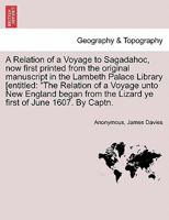 A Relation Of A Voyage To Sagadahoc 3744778908 Book Cover