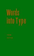 Words into Type 0139642625 Book Cover