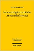 Immaterialguterrechtliche Anwartschaftsrechte 3161501519 Book Cover