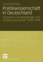 Politikwissenschaft in Deutschland 1949 - 1999 353114488X Book Cover