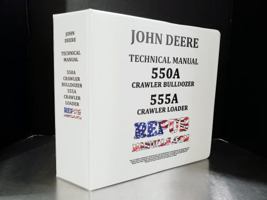 John Deere 555A Crawler Bulldozer Technical Service Repair Manual 555 A 164927002X Book Cover