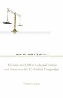 Winning Legal Strategies: Director and Officer Indemnification and Insurance for VC-Backed Companies 1596222395 Book Cover