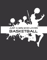 Just A Girl Who Loves Basketball: Basketball Notebook for Girl, Womens, Teens and Daughters, 8.5 x 11 1679128116 Book Cover