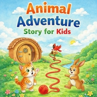 “Animal Adventure Story for Kids”: The Little Cat and the Red Yarn Trail B0GF32S5L2 Book Cover