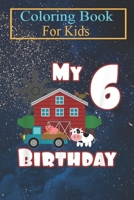 Coloring Book For Kids: Farm Animals Pig Cow Tractor 12th Birthday 12 year old Animal Coloring Book: For Kids Aged 3-8 (Fun Activities for Kids) B08HTF1JK8 Book Cover