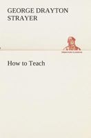 How to Teach 1018270078 Book Cover