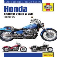Honda Shadow VT600 & 750 1988 to '09 1563928523 Book Cover