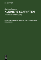 Kleinere Schriften Zur Classischen Philologie 374461719X Book Cover