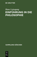 Einf�hrung in Die Philosophie 3110046261 Book Cover
