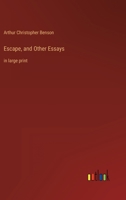 Escape and Other Essays 1514677717 Book Cover