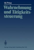Wahrnehmung und Tätigkeitssteuerung 3642688071 Book Cover
