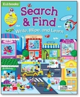 Search & Find: Write, Wipe, and Learn-Includes Stickers and a Write-and-Wipe Pen! 1628858397 Book Cover
