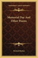 Memorial Day: And Other Poems 3744710823 Book Cover