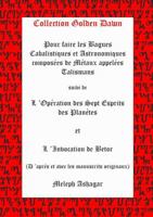 Pour faire les bagues cabalistiques et astronomiques composees de metaux appelees talisman (French Edition) 1446782670 Book Cover