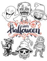 Happy Halloween: coloring book for kid 1693098032 Book Cover