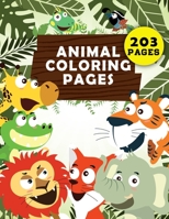 Animal Coloring Pages:Coloring Book with Fun, Easy, and Relaxing Coloring Pages for Animal Lovers B097D1WWKY Book Cover