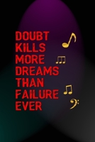 Doubt Kills More Dreams Than Failure Ever: Notebook Journal Composition Blank Lined Diary Notepad 120 Pages Paperback Blue And Purple Light Actor 1712309048 Book Cover